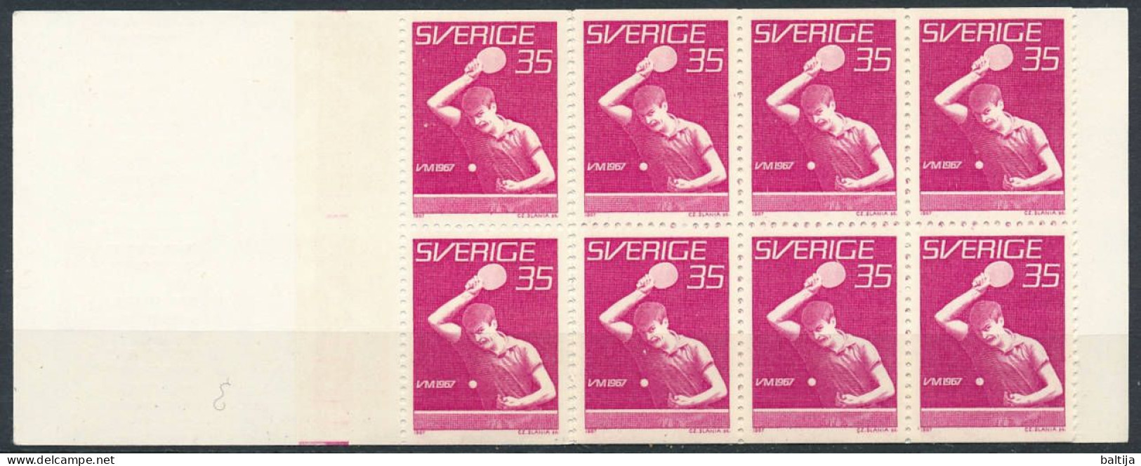 H.189 Booklet ** MNH / 1967 World Championships Table Tennis, Ping Pong - Table Tennis