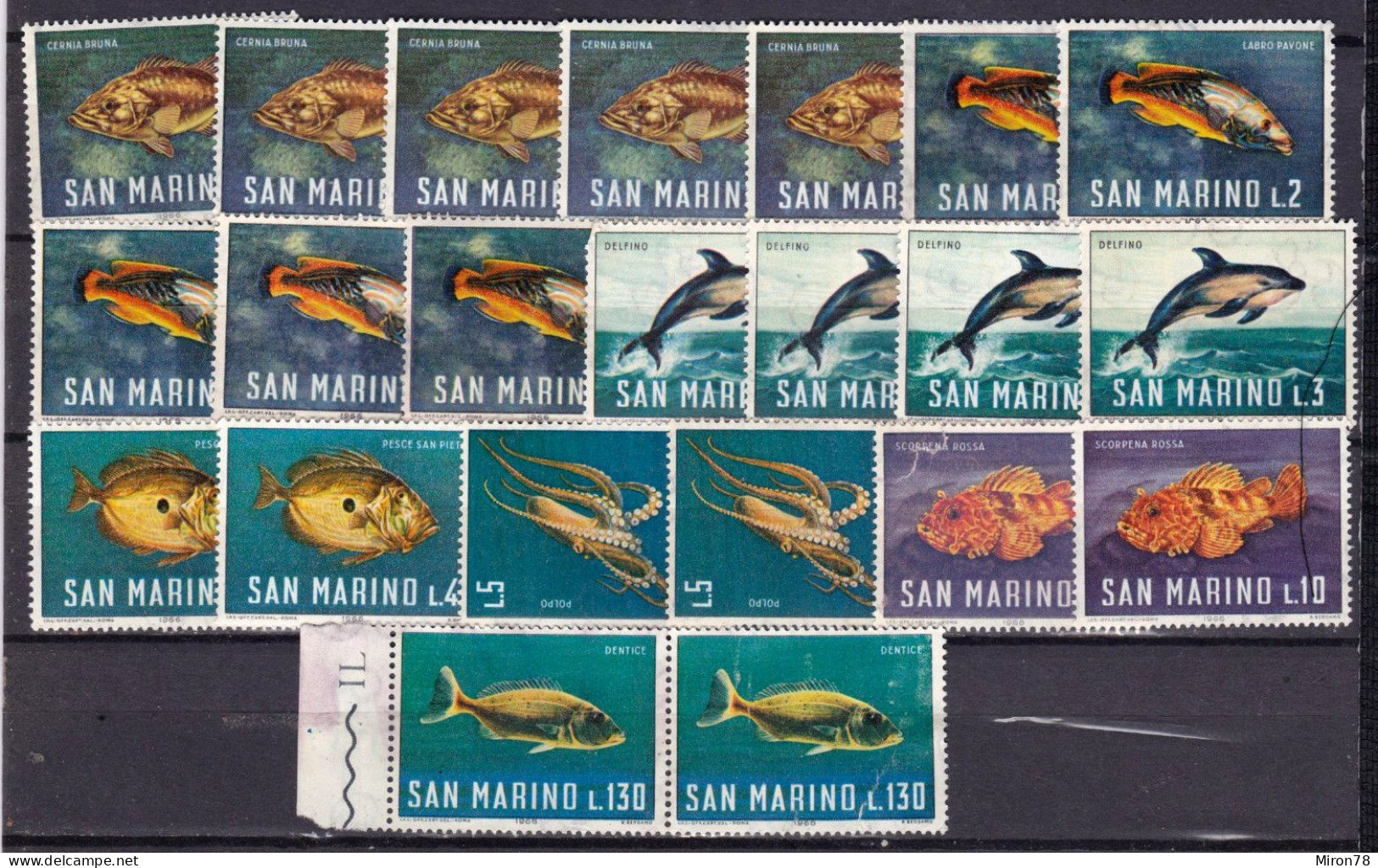 Stamps SAN MARINO MNH Lot34 - Unused Stamps