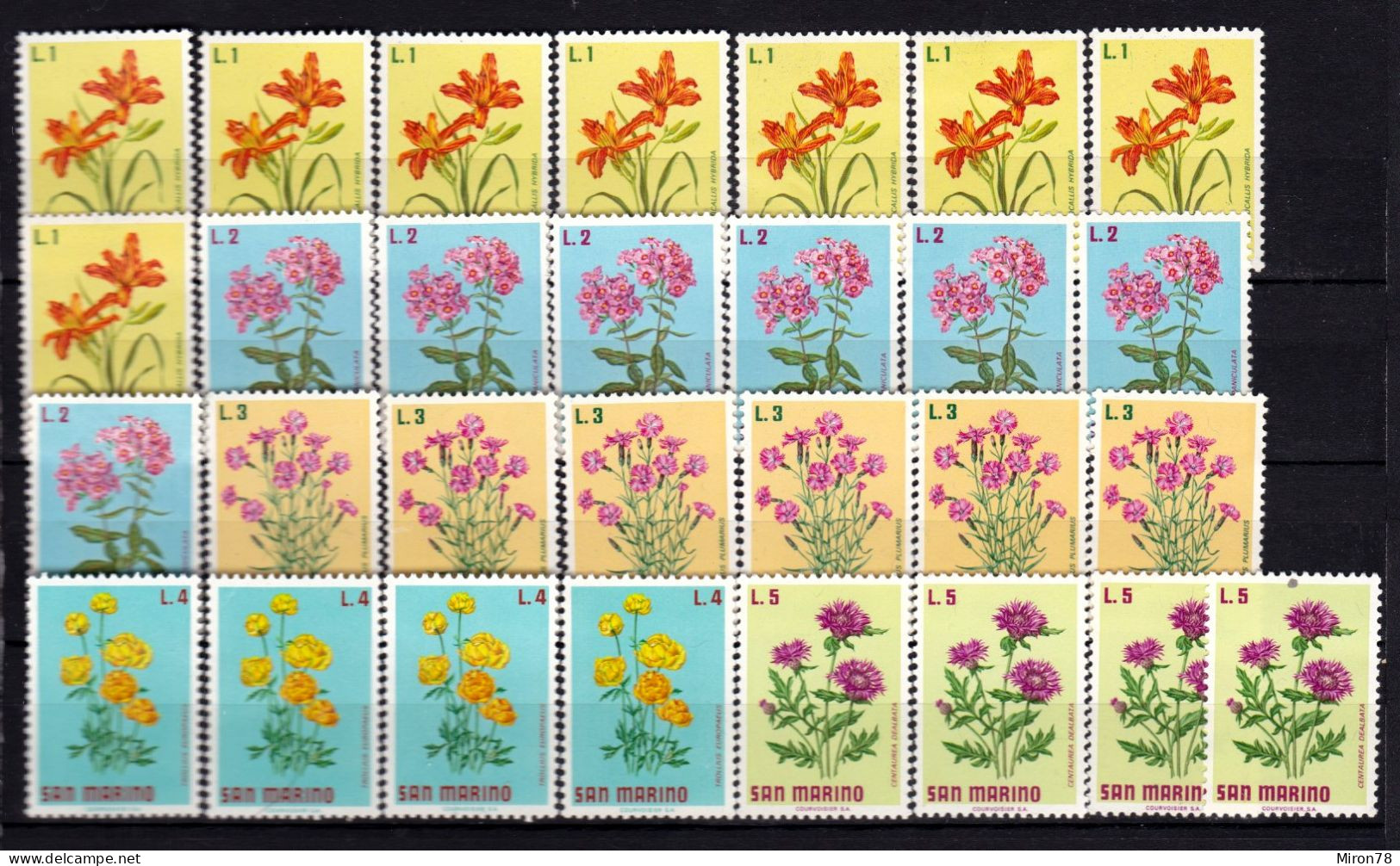 Stamps SAN MARINO MNH Lot38 - Unused Stamps