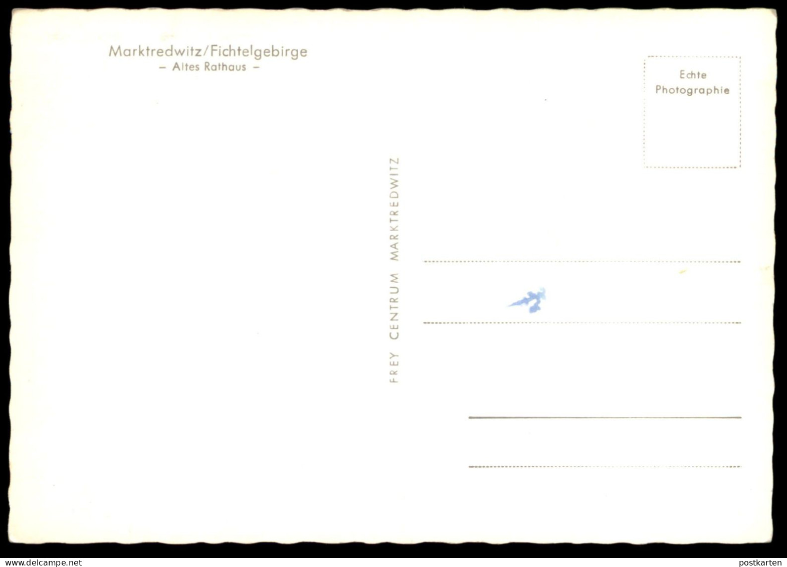 ÄLTERE POSTKARTE MARKTREDWITZ FICHTELGEBIRGE ALTES RATHAUS VW KÄFER VOLKSWAGEN BMW ISETTA BAYERN AK Cpa Postcard - Marktredwitz