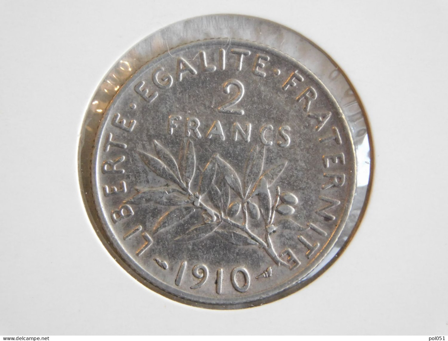 France 2 Francs 1910 SEMEUSE (775) Argent Silver - 2 Francs