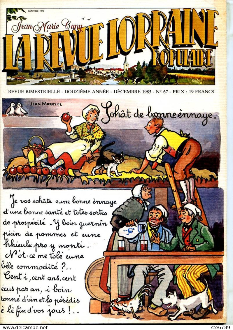 LA REVUE LORRAINE POPULAIRE N° 67 1985 Bouxières Aux Dames , Camp Tambow , La Figurine , Lorquin , Gorze ,  - Lorraine - Vosges