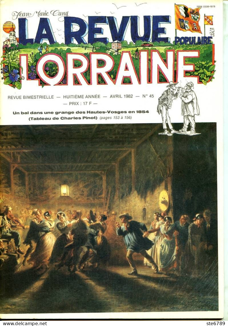 LA REVUE LORRAINE POPULAIRE N° 45 1982 Blasons Lorrains Nomeny Bassing Abbaye D'Orval , Ménil En Xaintois ,  - Lorraine - Vosges