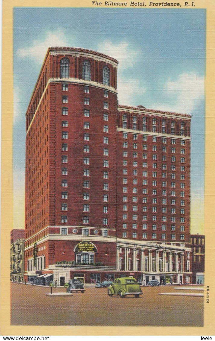 CC74. Vintage Postcard.  The Biltmore Hotel, Providence. Rhode Island. USA - Providence