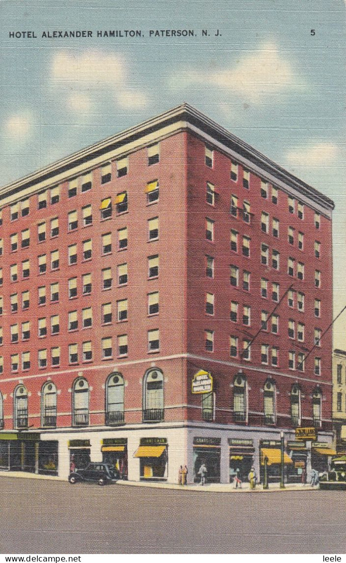 CC87. Vintage Postcard. Hotel Alexander Hamilton, Paterson. NJ. USA - Paterson