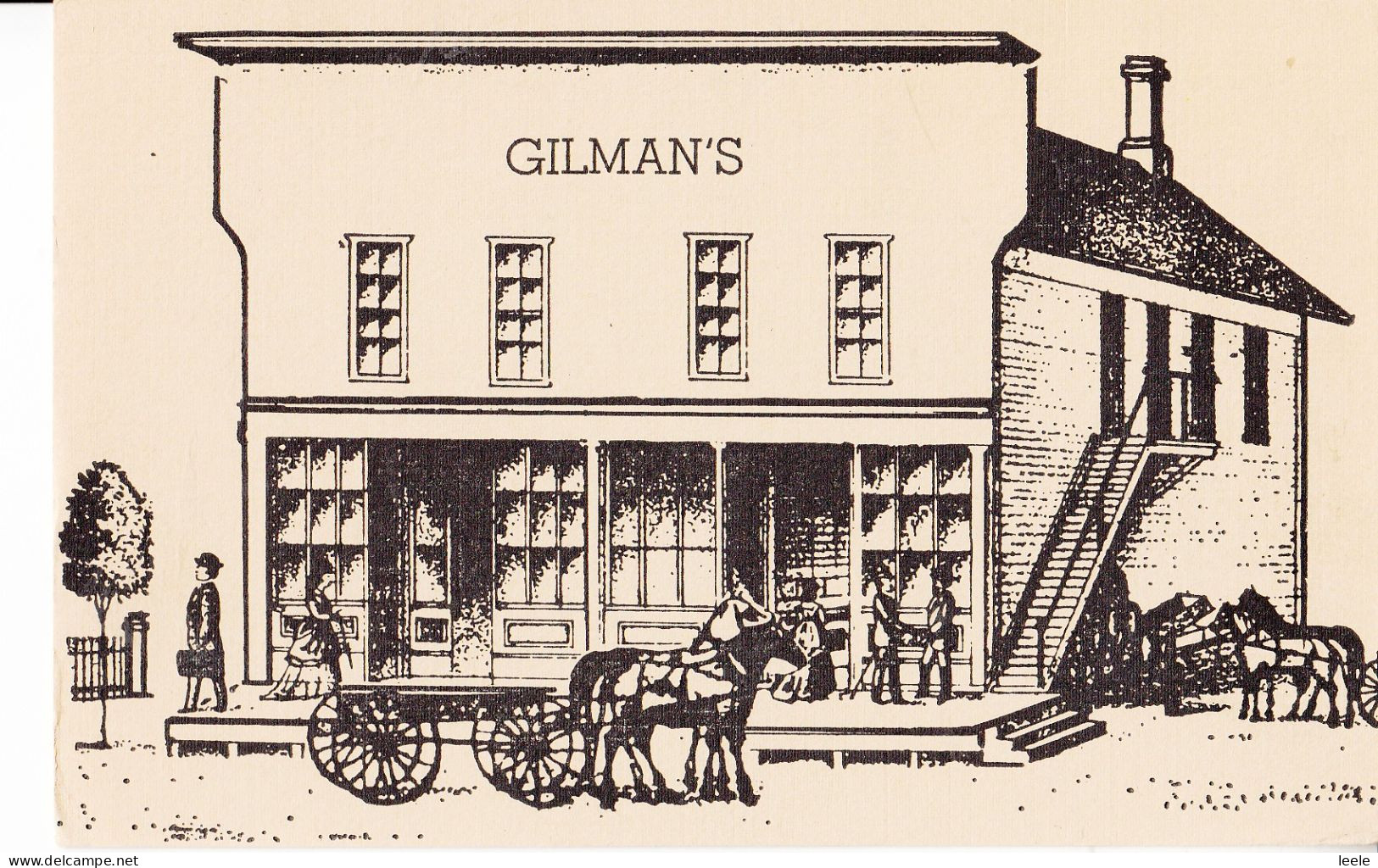 CC34.  Vintage US Postcard.  Gilman's Store. Iowa. - Otros & Sin Clasificación