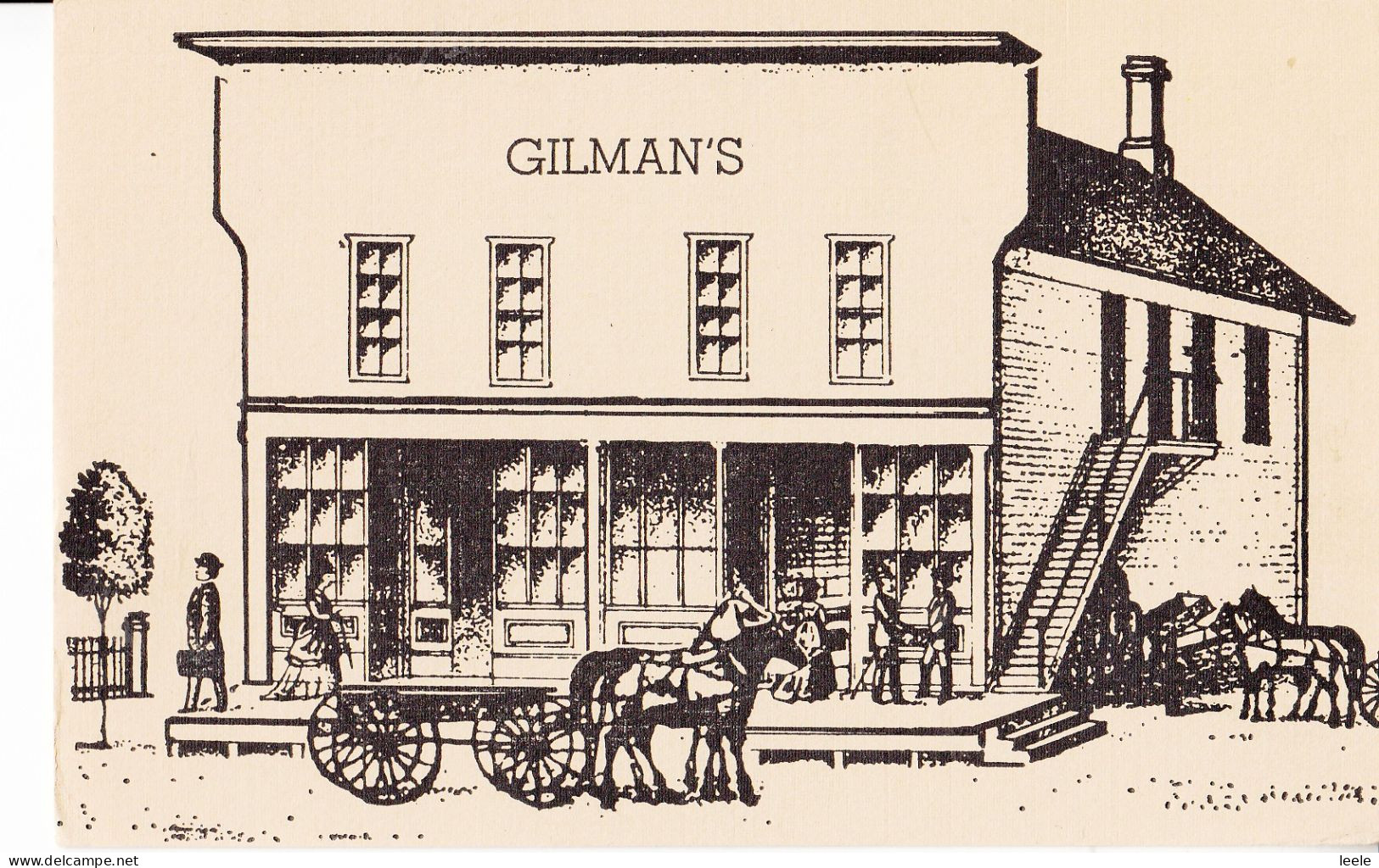 CC34.  Vintage US Postcard.  Gilman's Store. Iowa. - Autres & Non Classés