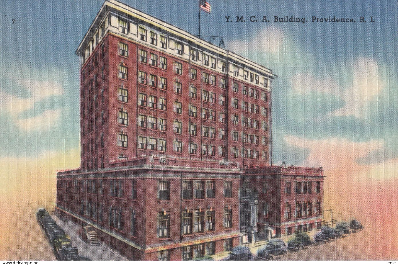 CC43.  Vintage US Postcard.  YMCA Building, Providence, Rhode Island. - Providence