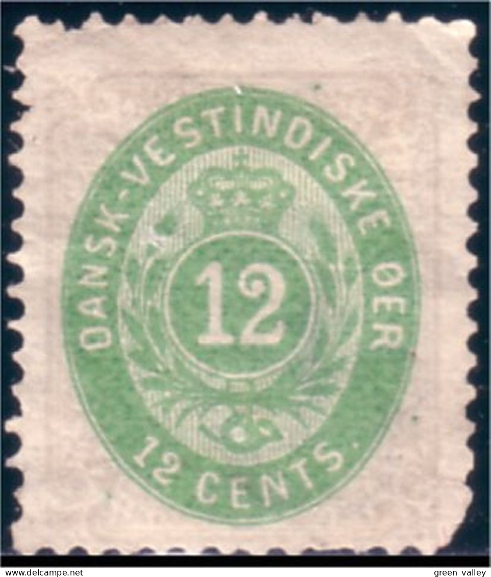 312 Danish West Indies 12 Cents (DWI-1)" - Dänisch-Westindien
