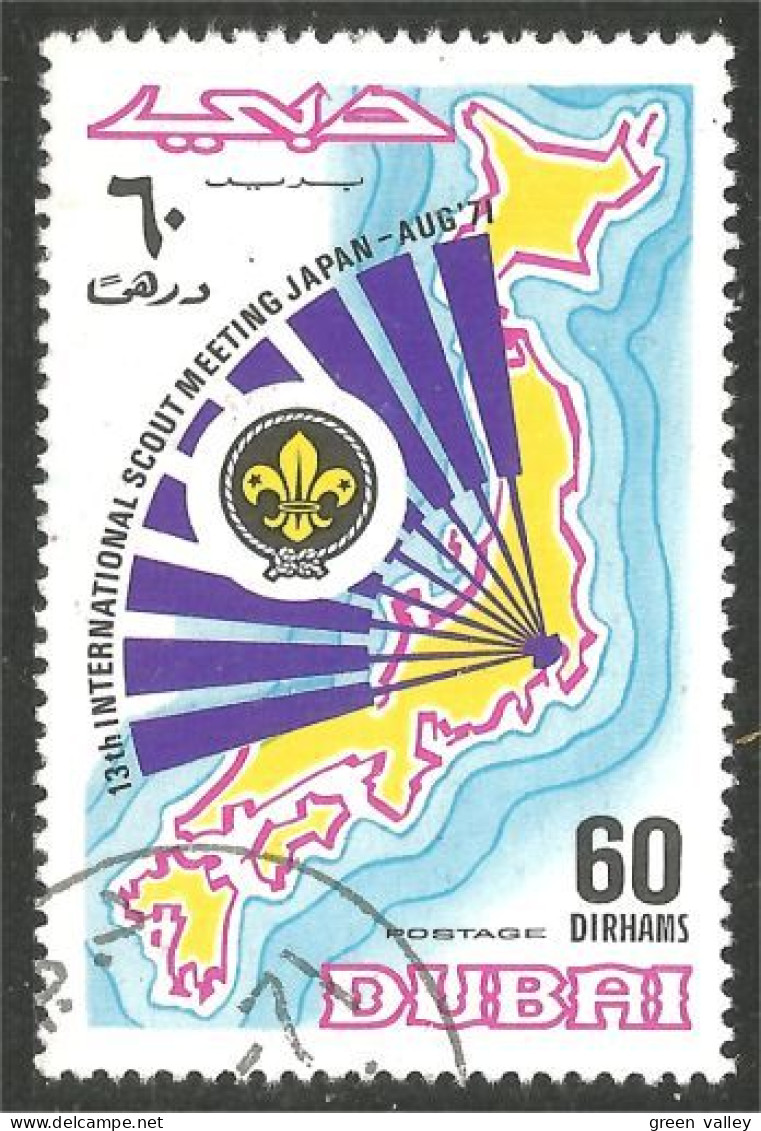 310 Dubai Scouts Scoutisme Padfinder (Fan Eventail DUB-60a) - Unused Stamps