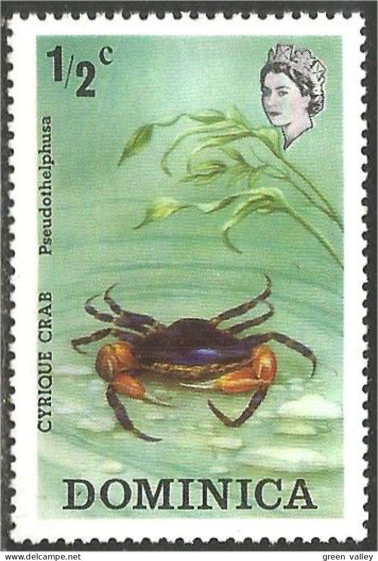308 Dominica Crabe Crab Cangrejo Krabbe Granchio Caranguejo MNH ** Neuf (DMN-83nh) - Schalentiere