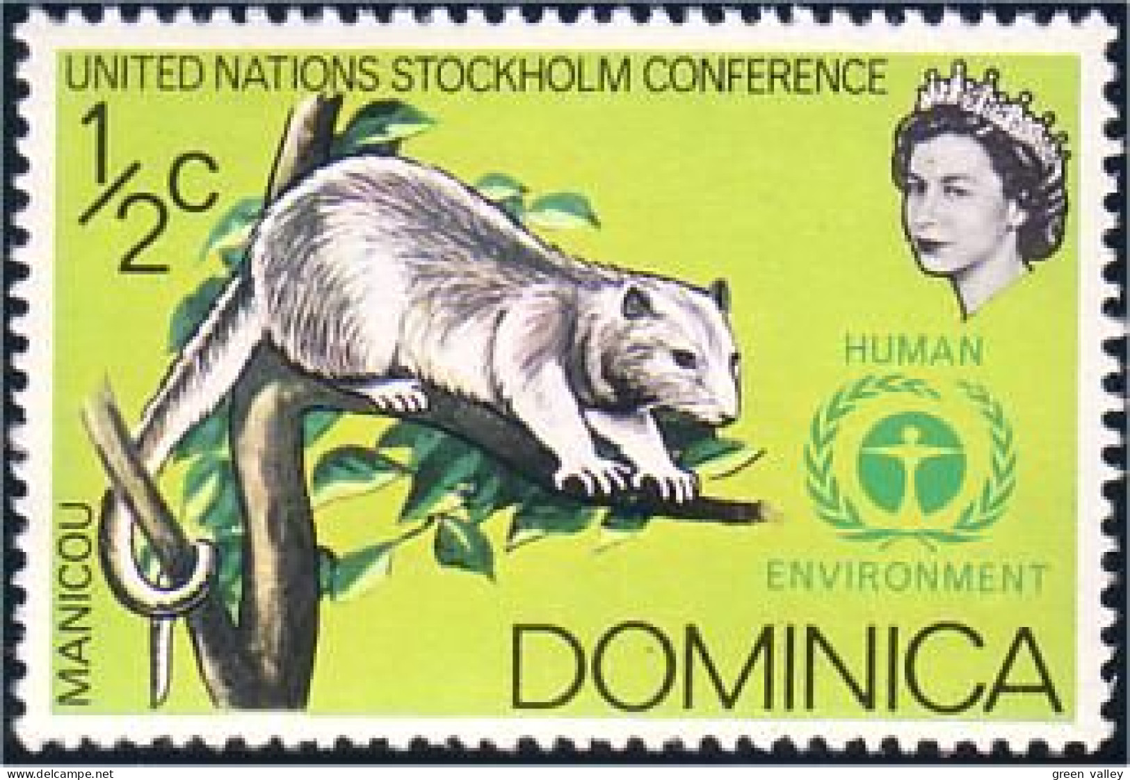 308 Dominica Manicou Lemure MNH ** Neuf SC (DMN-10b) - Affen