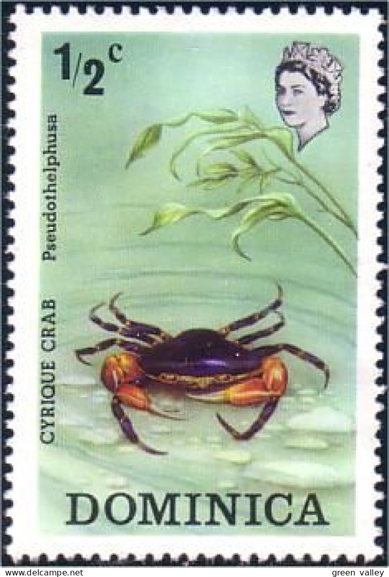 308 Dominica Crabe Crab MNH ** Neuf SC (DMN-5a) - Andere(Zee)