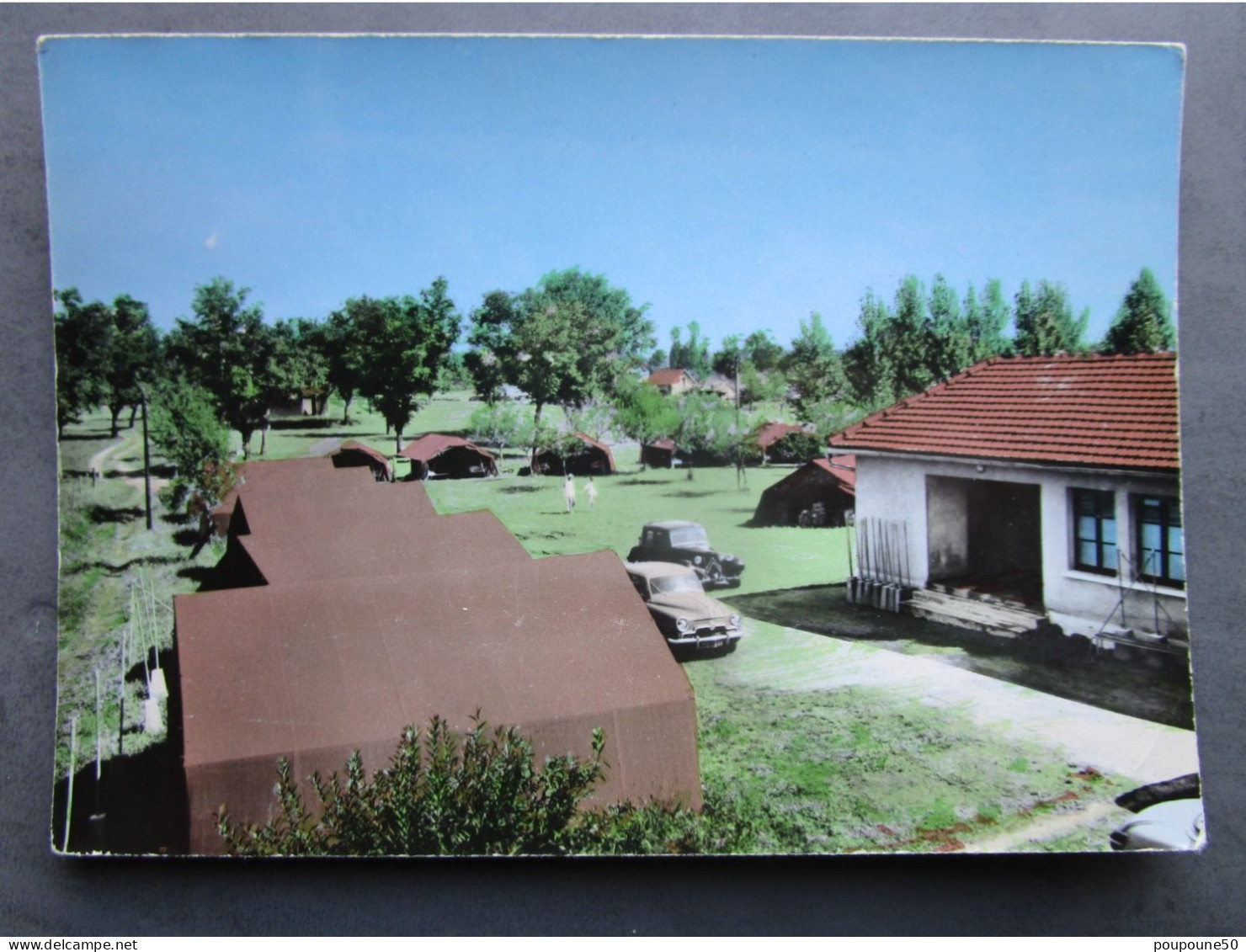 CP 46 Lot  VAYRAC  - Le Camp De Vacances  Camping De L' E.D.F. électricité De France Voitures Aronde Simca Et Traction - Vayrac