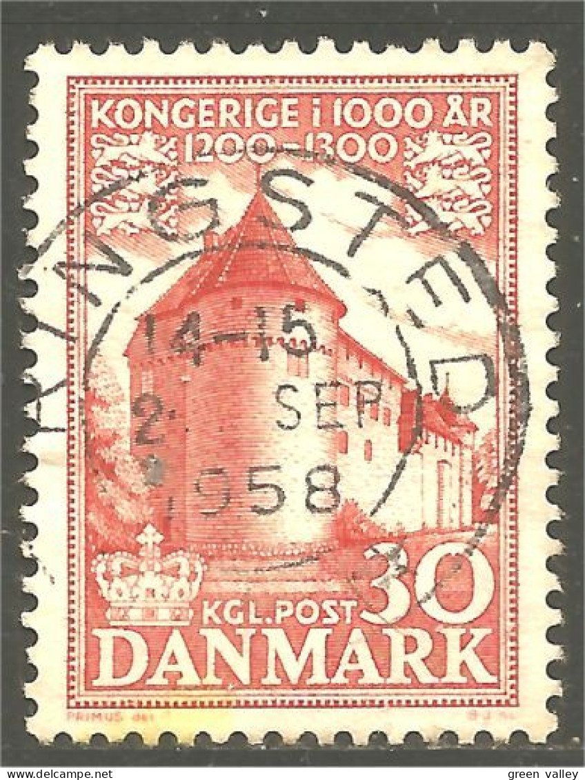 300 Denmark Chateau Nyborg Castle RINGSTED 2 SEP 1958 (DMK-160) - Used Stamps