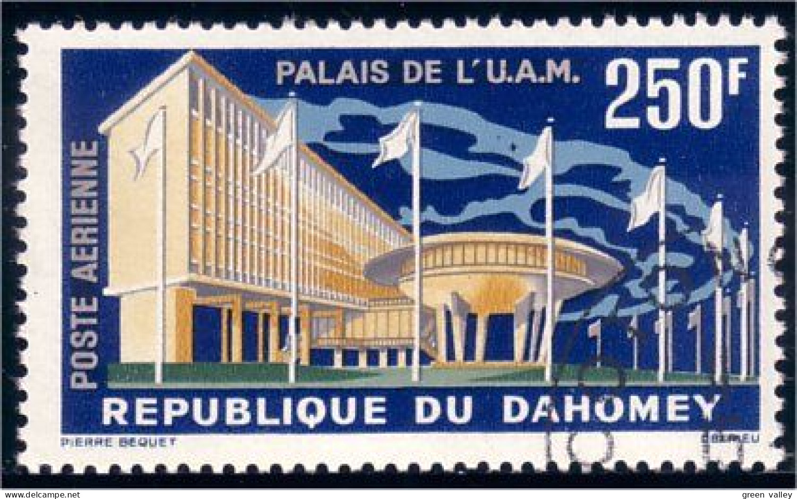 294 Dahomey 250 F Palais UAM (DAH-2) - Benin - Dahomey (1960-...)