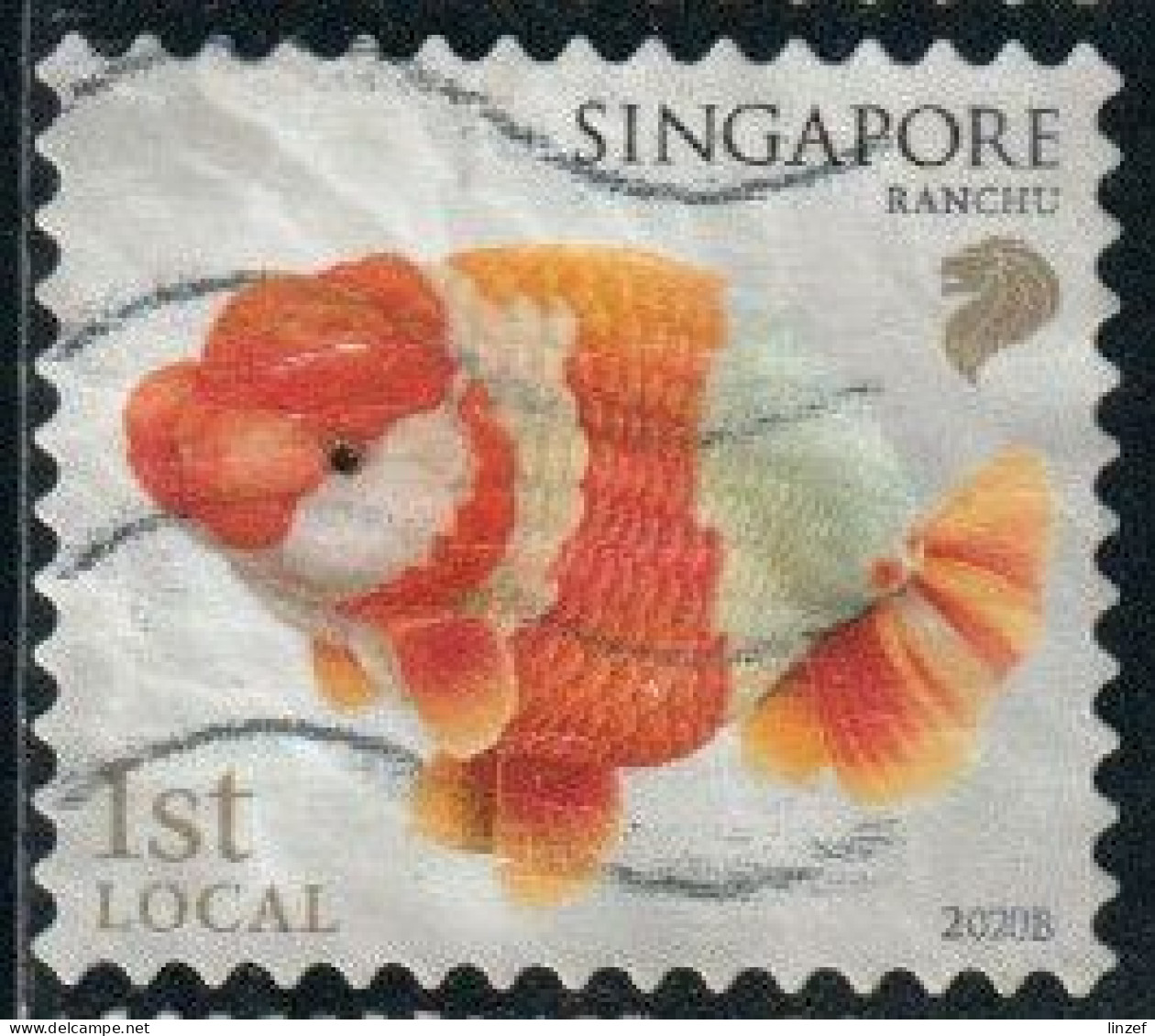 Singapour 2020 Yv. N°2391 - Poisson Rouge Ranchu - Oblitéré - Singapore (1959-...)