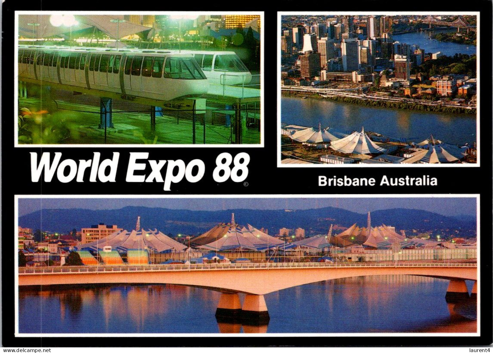 8-3-2024 (2 Y 26) Australia - QLD - World Expo (mnorail - Bridge Etc) (posted With EXPO Stamp) - Strassenbahnen