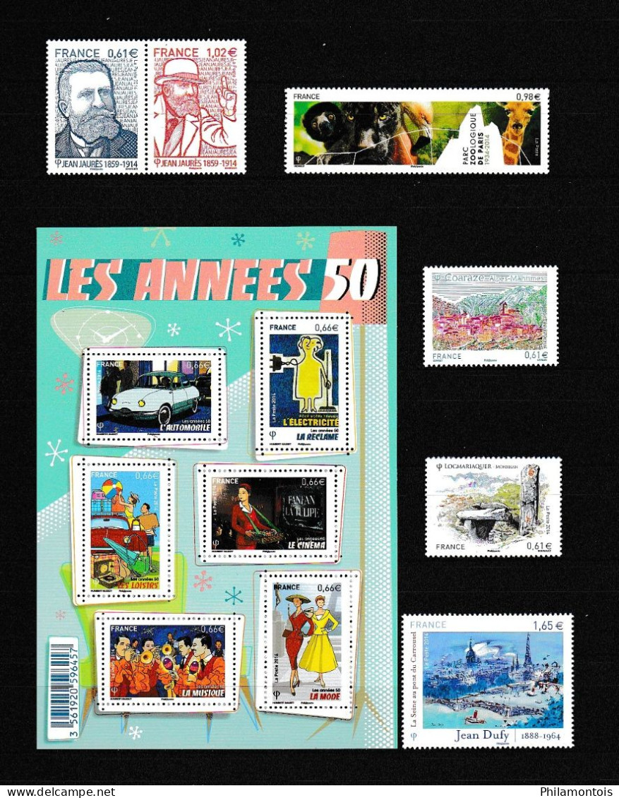 FRANCE - Année 2014 - YT 4832 à 4922 (sauf 4871/4874 et 4883) - Neufs N** - Très beaux