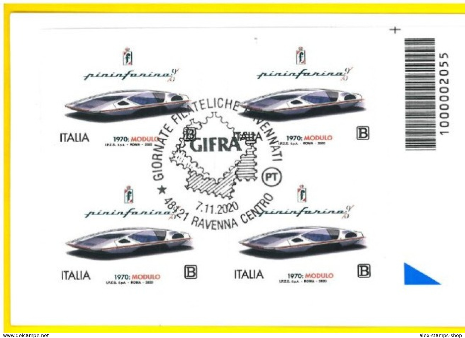 ITALIA 2020 Libretto Privato GIFRA NON EMESSO CTO Con Codice BARRE N. 183 RRR - Postzegelboekjes