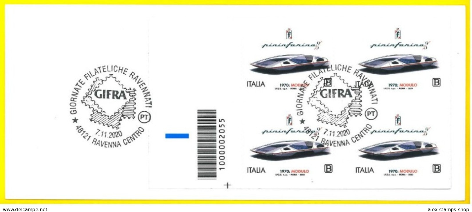 ITALIA 2020 Libretto Privato GIFRA NON EMESSO CTO Cod. BARRE E FIRMA N.006 RRR - Libretti