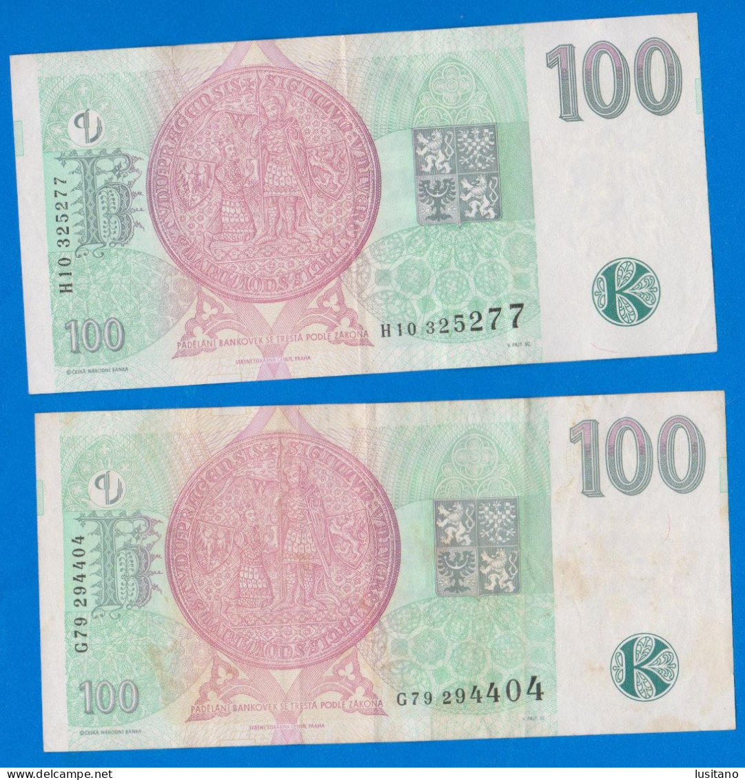 Czech Republic TCHEQUIE - 1997 - 2 Billets De 100 Korun - Tsjechië