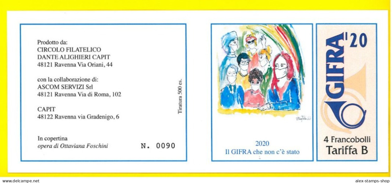 ITALIA 2020 Libretto Privato GIFRA NON EMESSO Con Codice BARRE N. 090 RRR - Carnets