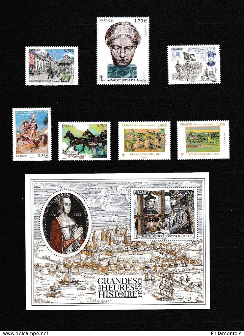 FRANCE - Année 2017 - YT 5116 à 5197 (sauf 5144A - 5179/5182 et 5183/5186) - Neufs N** - Très beaux