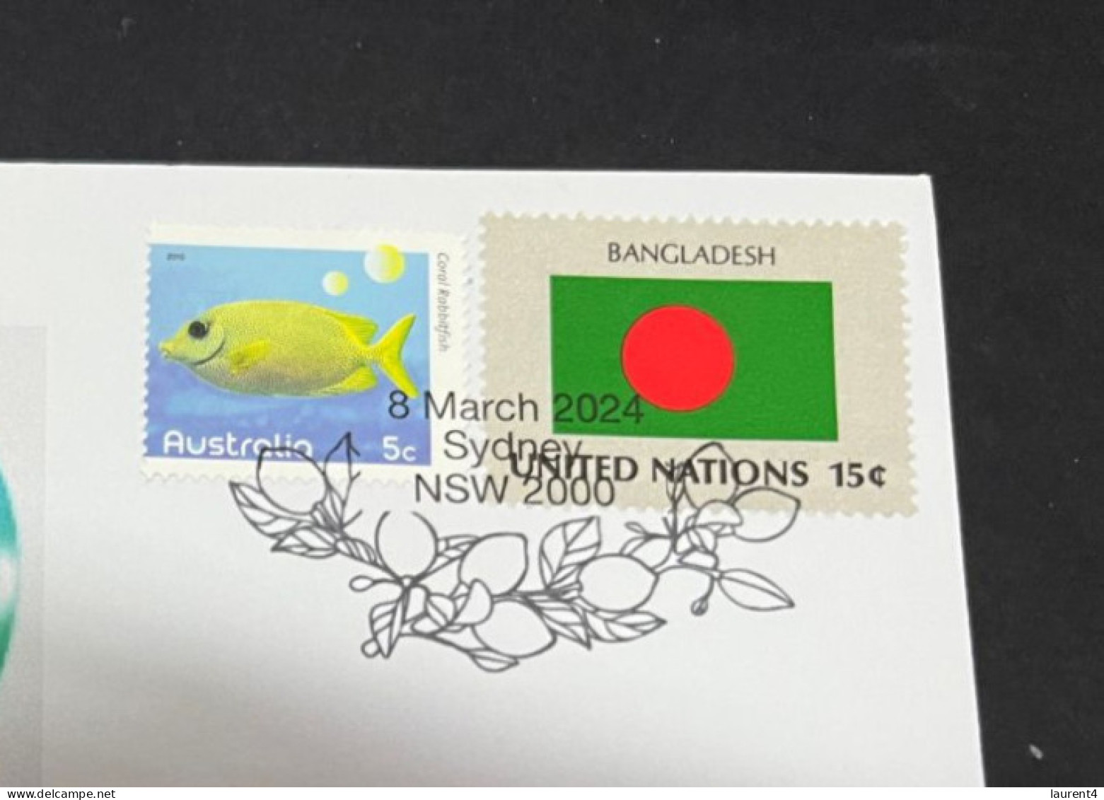 8-3-2024 (2 Y 27) COVID-19 4th Anniversary - Bangladesh - 8 March 2024 (with Bangladesh UN Flag Stamp) - Malattie