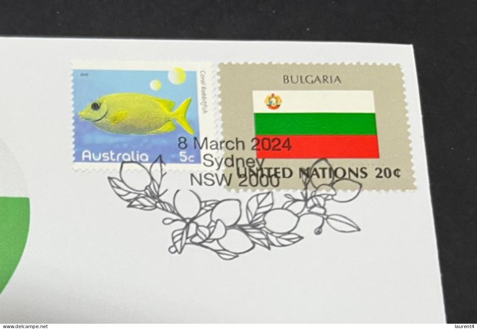 8-3-2024 (2 Y 27) COVID-19 4th Anniversary - Bulgaria - 8 March 2024 (with Bulgaria UN Flag Stamp) - Malattie