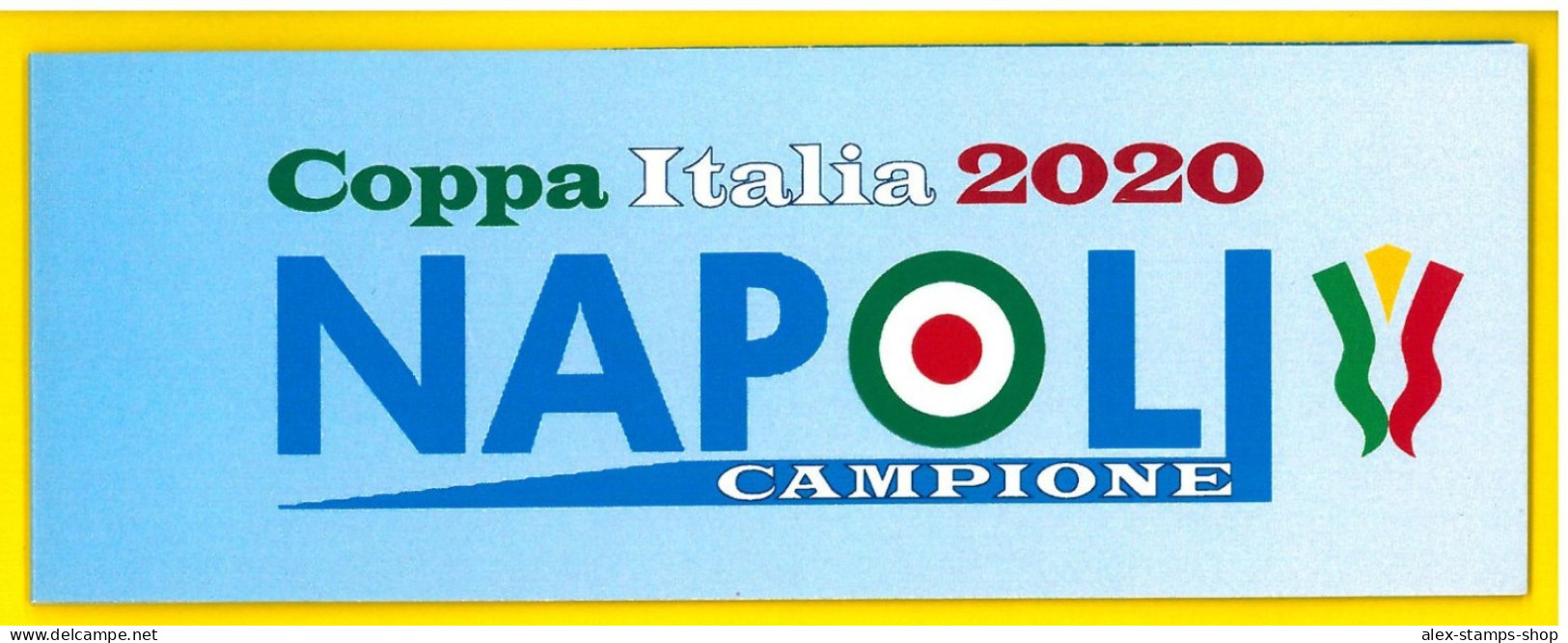 ITALIA 2020 NEW BOOKLET NAPOLI FOOTBALL CLUB NUOVO NUMERATO COPPA ITALIA - Markenheftchen
