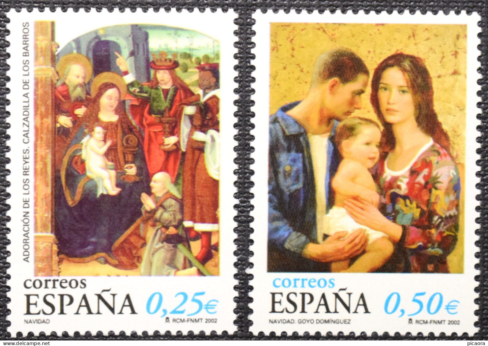 España Spain 2002  Navidad Christmas  Mi 3811/12  Yv 3525/26  Edi 3955/56 Nuevo New MNH ** - Natale