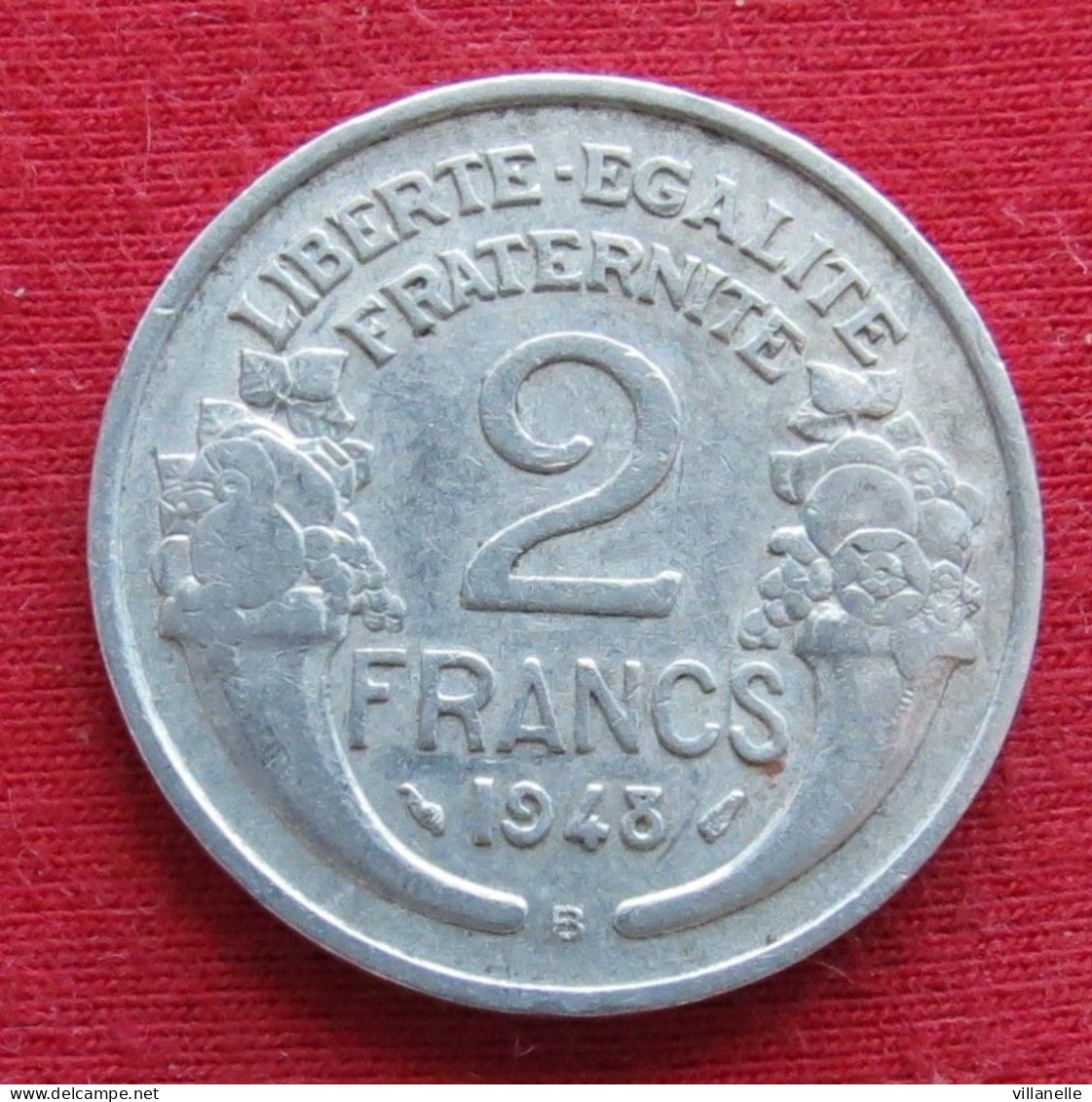 France 2 Francs 1948 B KM# 886a.2  Lt 440 *VT França Francea - Autres & Non Classés