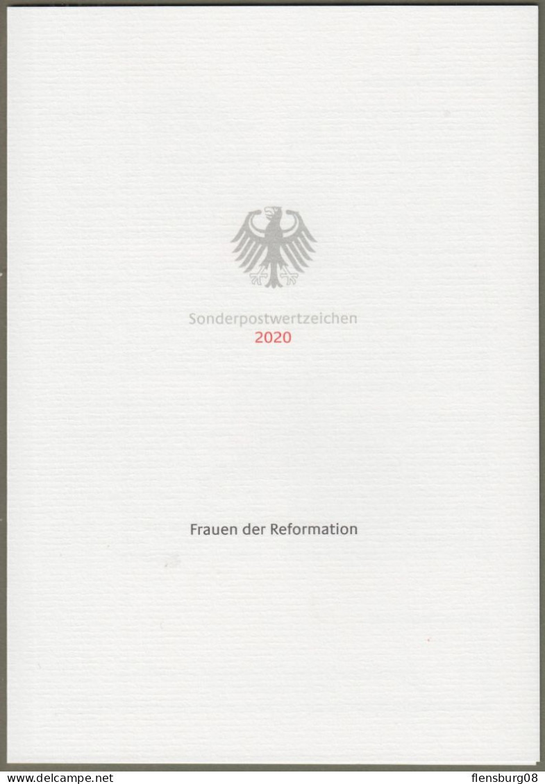 Bund: Minister Card - Ministerkarte Typ VII , Mi-Nr. 3569: " Martin Luther - Frauen Der Reformation - "   X - Storia Postale