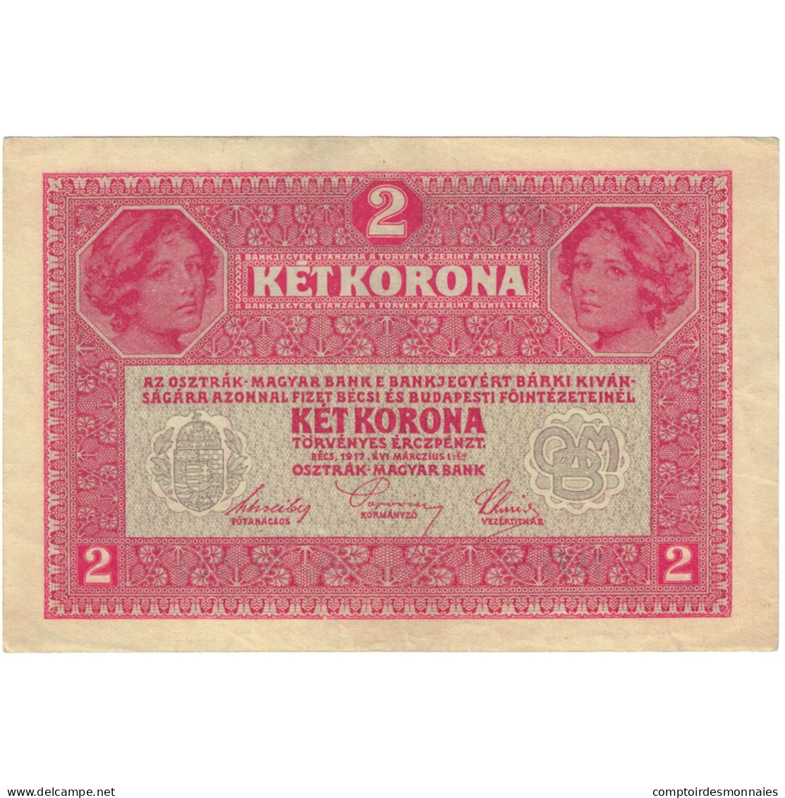 Billet, Hongrie, 2 Korona, 1920, 1920-01-01, KM:58, TTB - Hungría