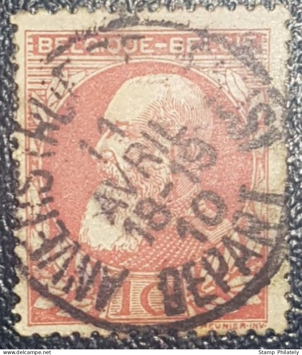 Belgium King Leopold 10C Postmark 1910 SON - Other & Unclassified