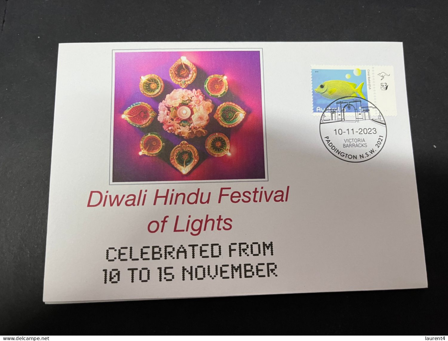 8-3-2024 (2 Y 30) Australia - Diwali Hindu Festival Of Lights - With Australian Stamp (5 Of 10 Covers) - Altri & Non Classificati
