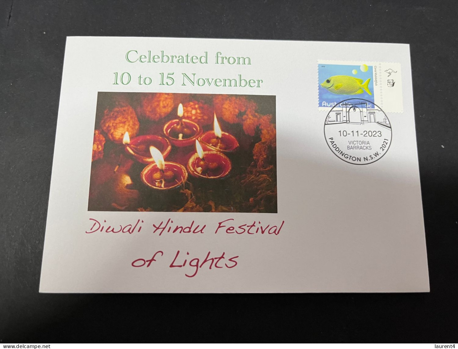 8-3-2024 (2 Y 30) Australia - Diwali Hindu Festival Of Lights - With Australian Stamp (5 Of 10 Covers) - Altri & Non Classificati