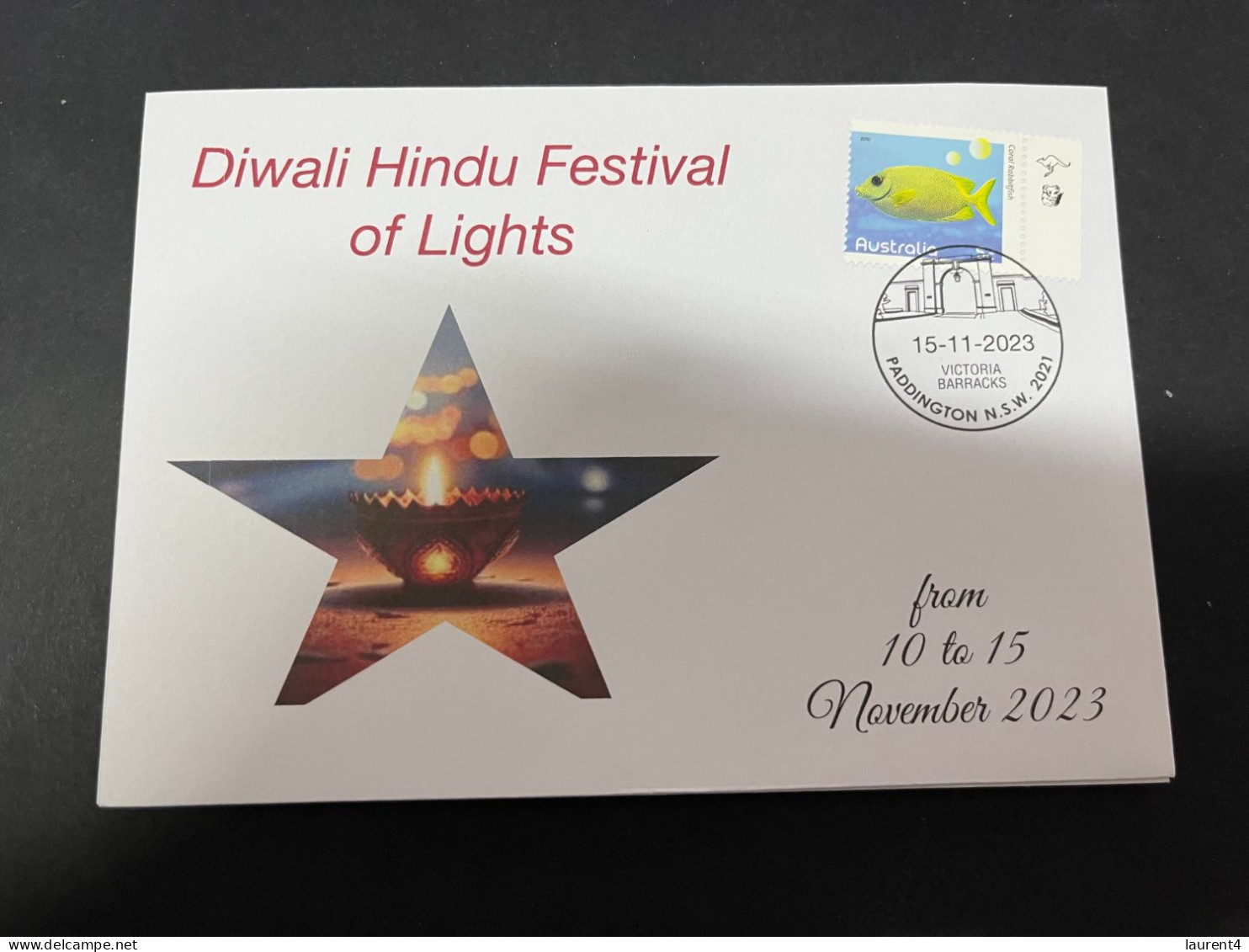 8-3-2024 (2 Y 30) Australia - Diwali Hindu Festival Of Lights - With Australian Stamp (5 Of 10 Covers) - Altri & Non Classificati