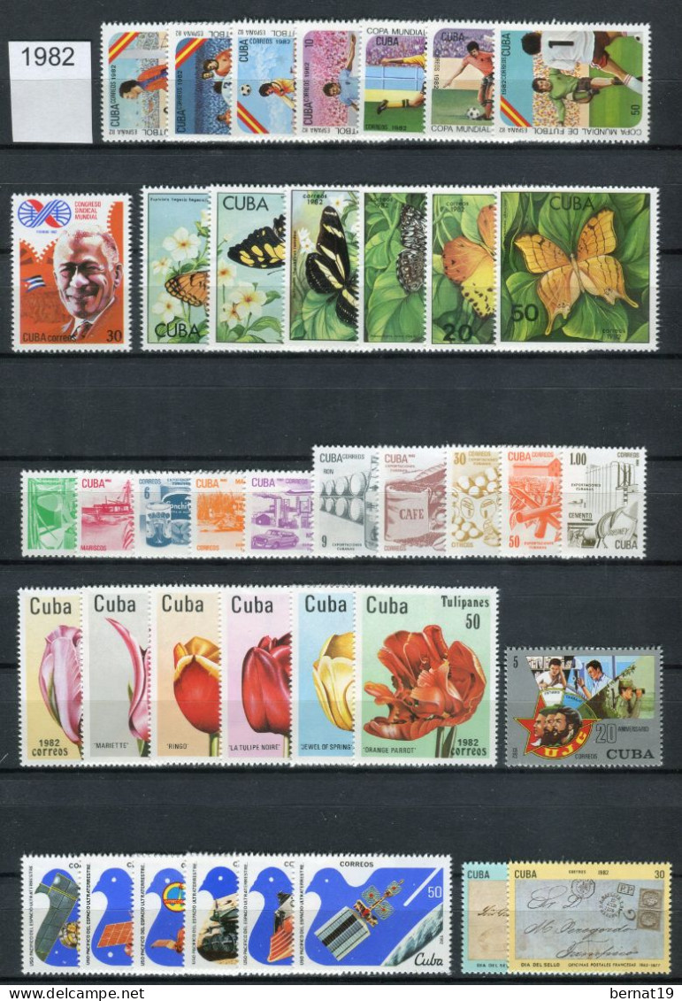 Cuba 1982 Completo ** MNH. - Années Complètes