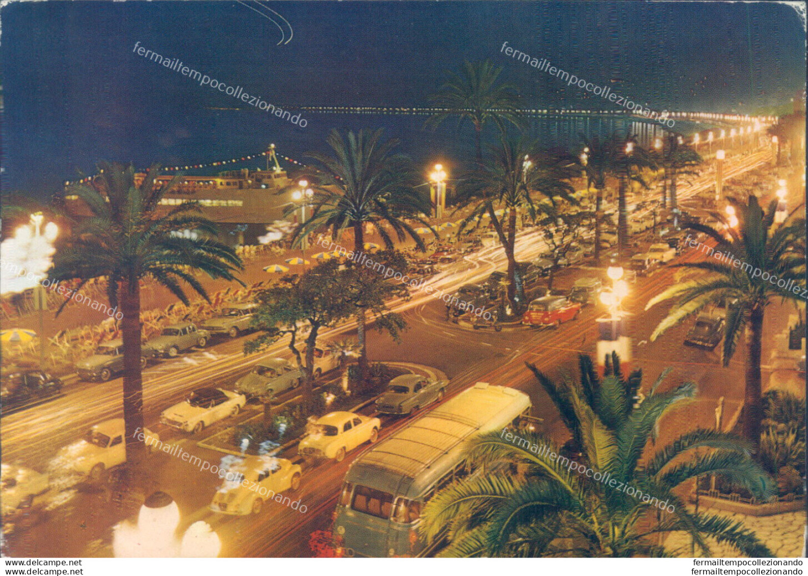 M602 Cartolina Postcard Nice - Nizza Bei Nacht