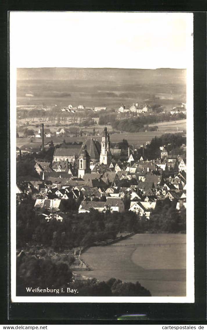 AK Weissenburg I. Bay., Ortsansicht Aus Der Vogelschau  - Weissenburg