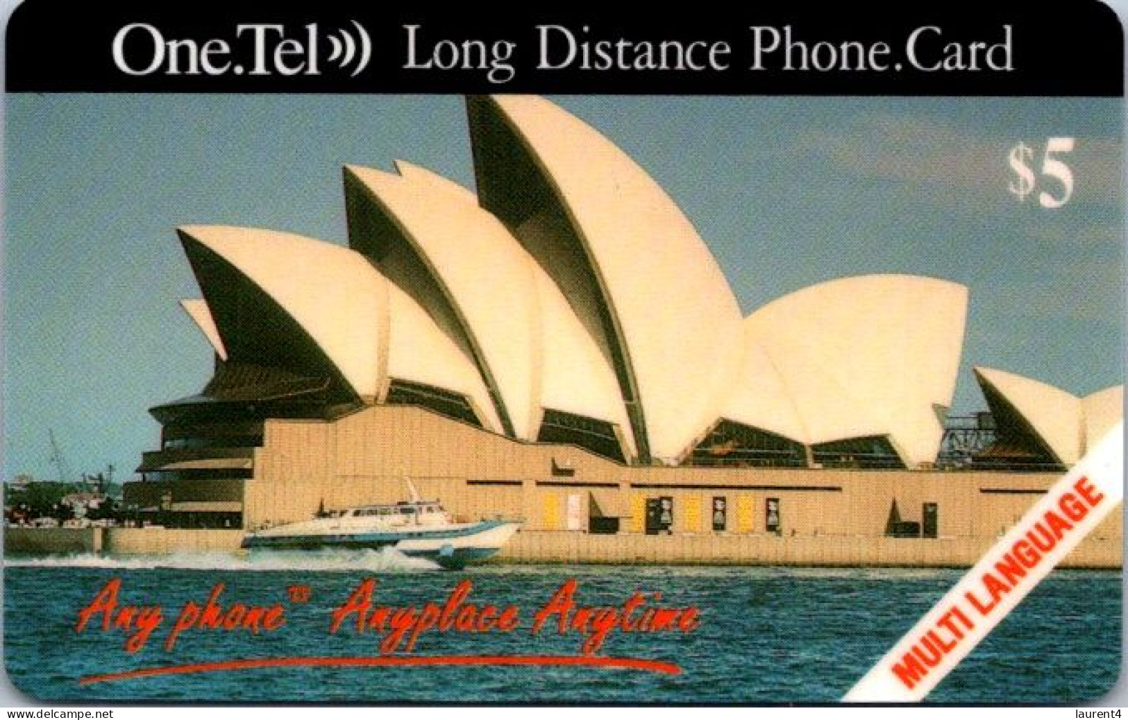 8-3-2024 (Phonecard) One Tell Sydney Opera House   - $5.00 Phonecard - Carte De Téléphone (1 Card) - Australie