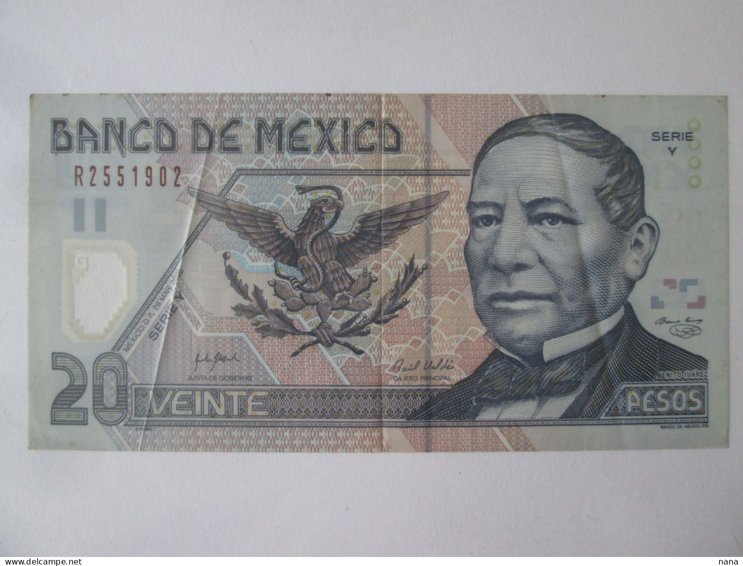 Mexico 20 Pesos 2006 Banknote Rare Date See Pictures - México