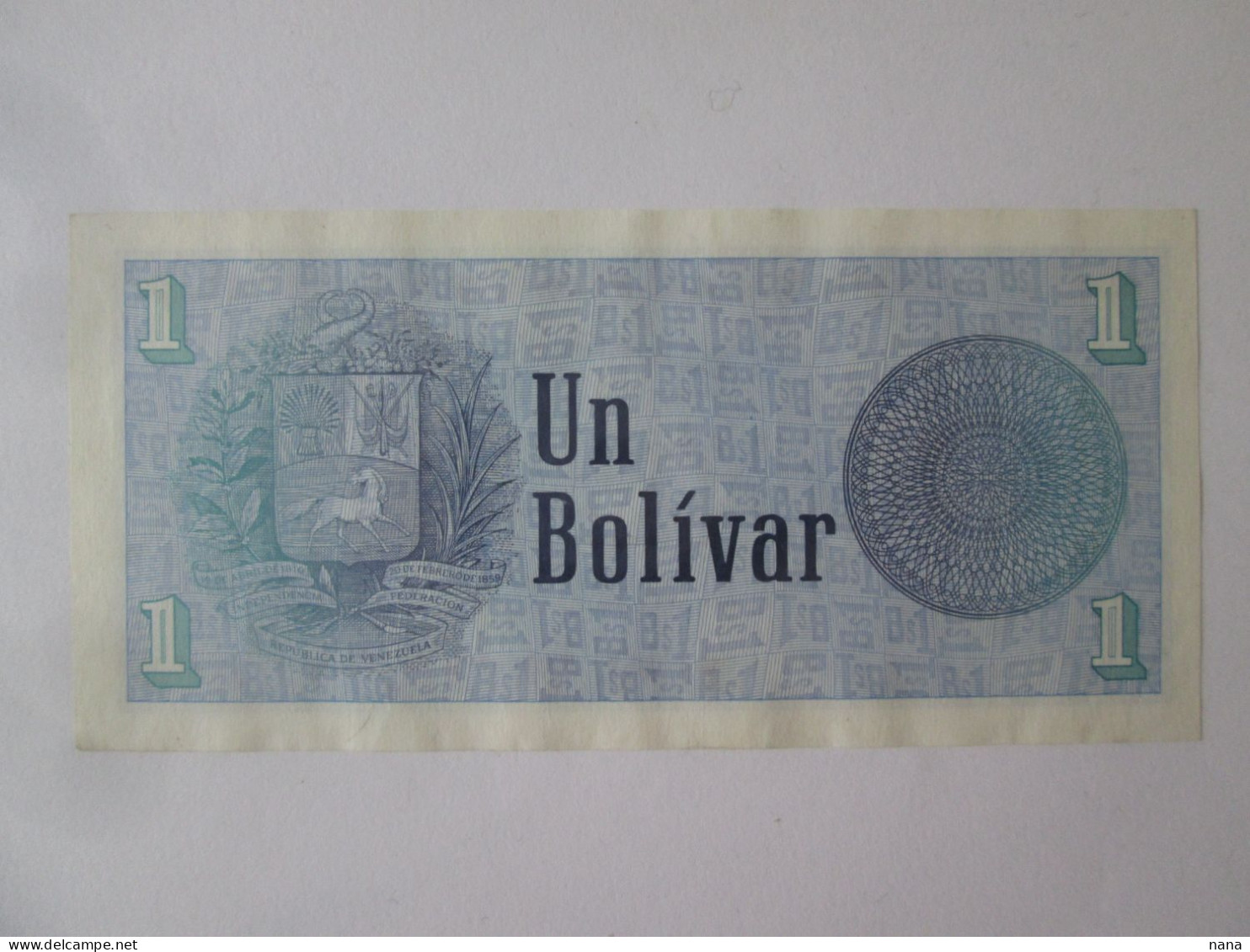 Venezuela 1 Bolivar 1989 Banknote UNC See Pictures - Venezuela