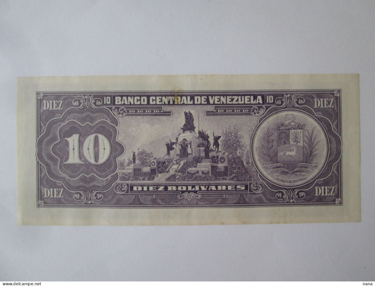 Venezuela 10 Bolivares 1992 Banknote UNC See Pictures - Venezuela