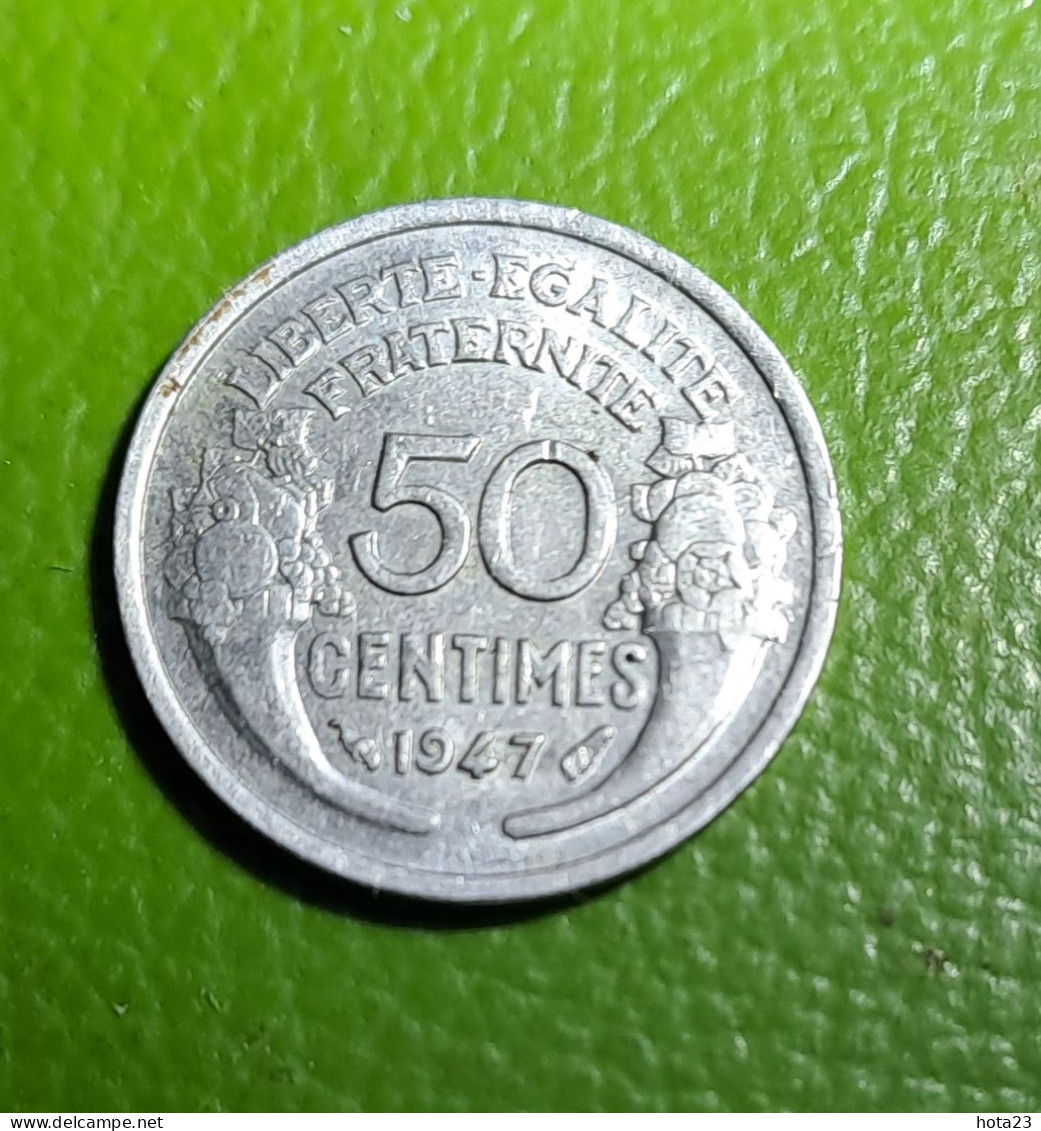 50 Centimes FRANCE 1947, MORLON  (Beaumont Roger), Aluminium - 50 Centimes