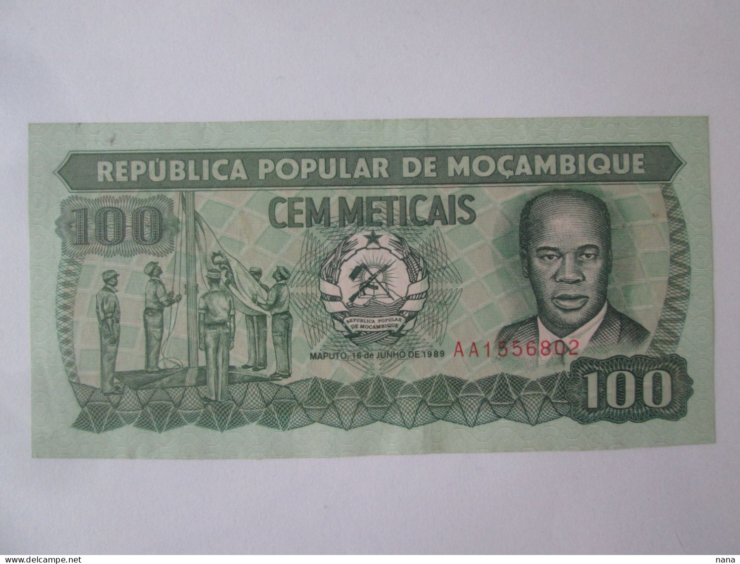 Mozambique 100 Meticais 1989 AUNC Banknote See Pictures - Moçambique