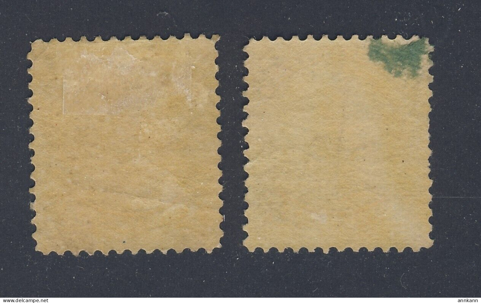 2x Canada Small Queen Stamps; 2x #35-1c MH F/VF 1 W POB Guide Value = $80.00 - Unused Stamps