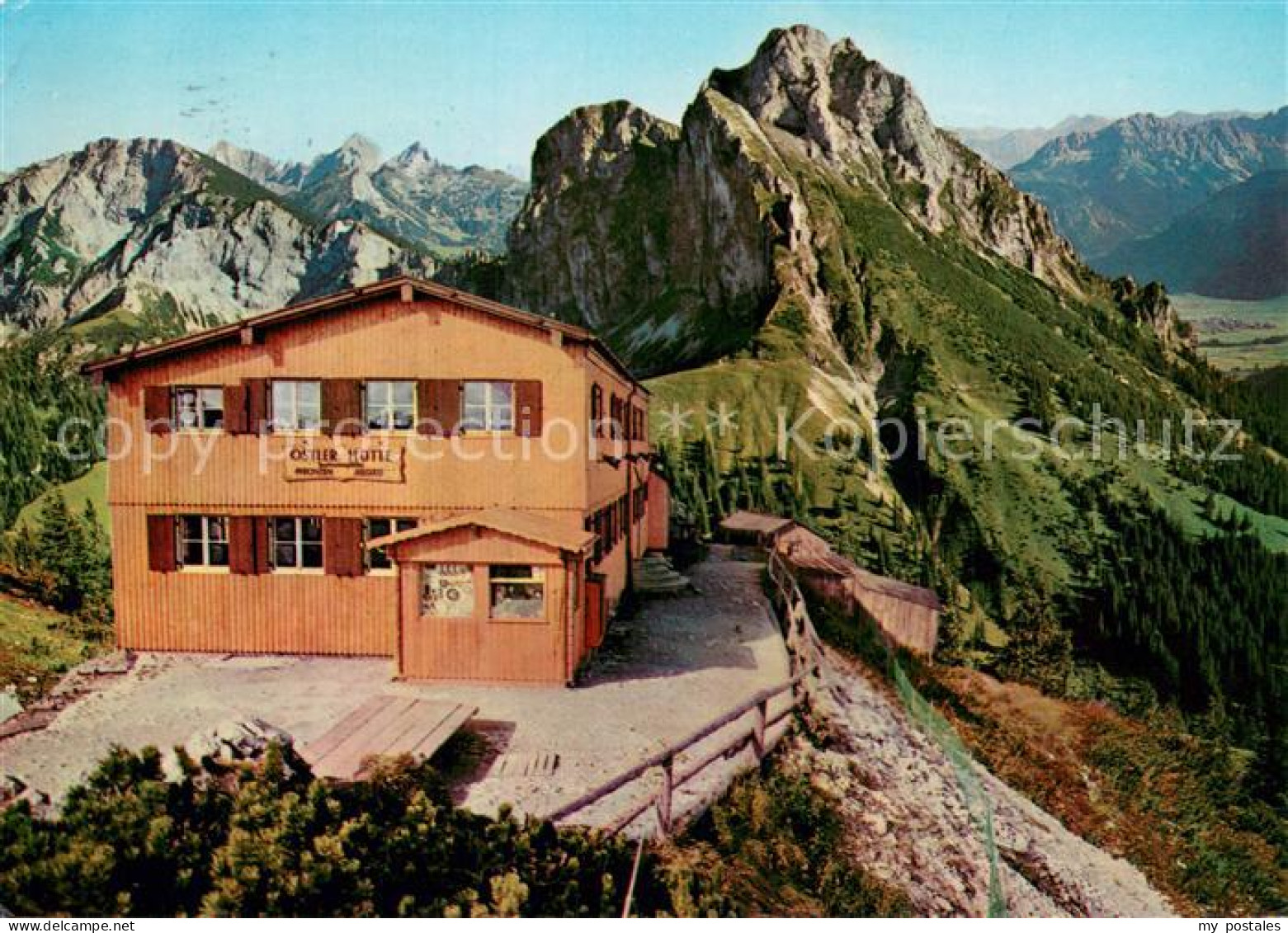 73776064 Pfronten Berggasthaus Osterhuette Mit Aggenstein Und Tannheimer Gruppe  - Pfronten